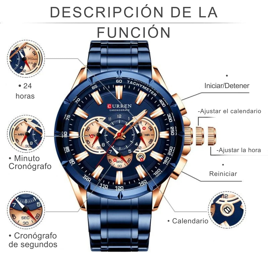 Curren Quartz® Reloj que refleja estilo y personalidad.